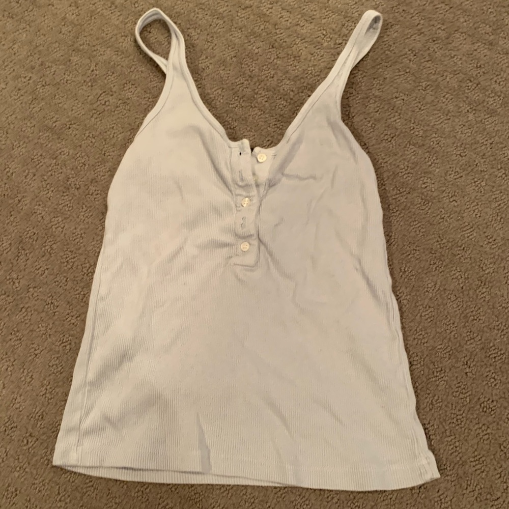 Baby blue brandy melville tank!